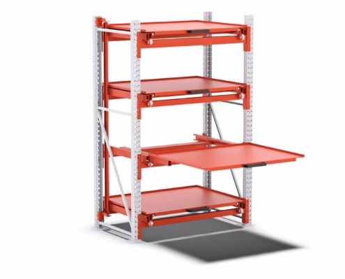 schubfach schwerlastregal flex vollauszug 800mm staender ansicht 01 schubfach schwerlastregal flex vollauszug 800mm staender ansicht 01