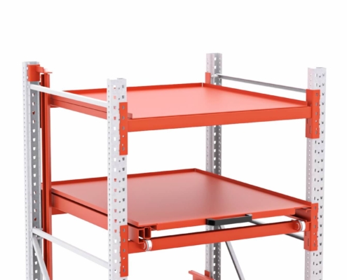 schubfach schwerlastregal flex vollauszug festes fach 1100mm staender ansicht 02 schubfach schwerlastregal flex vollauszug festes fach 1100mm staender ansicht 02