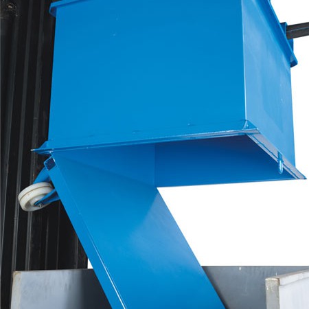 Bartels Klappbodenbehälter Klappbodenbehälter - Entleervorgang