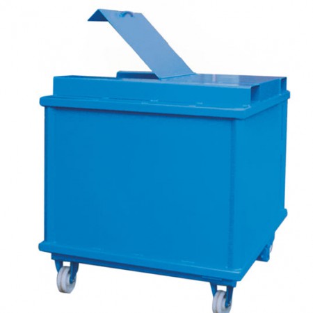 Bartels Klappbodenbehälter Klappbodenbehälter mit Deckel und durchgehenden Taschen