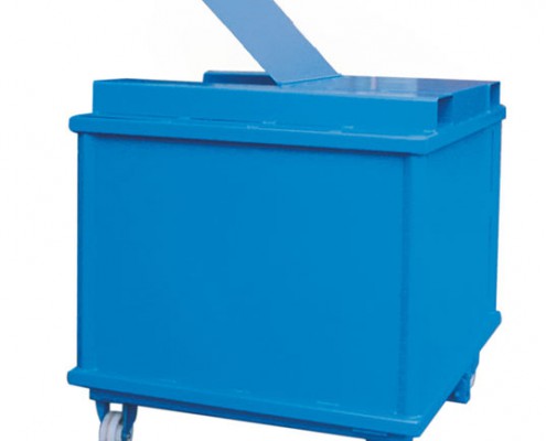 Bartels Klappbodenbehälter Klappbodenbehälter mit Deckel und durchgehenden Taschen